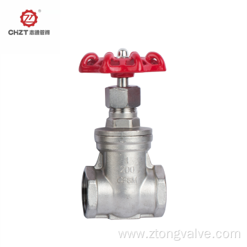 Stainless steel threaded gate valve